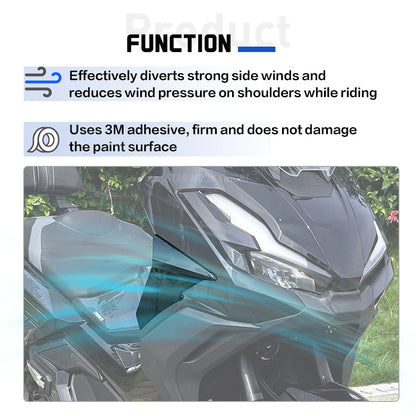 For Honda ADV350 Leg Fairing Wind Deflectors Side Windshield Guards 2022-2025