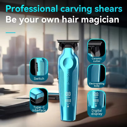 Kemei Hair Clipper 9000RPM 10W Electric Rechargeable Trimmer for Men