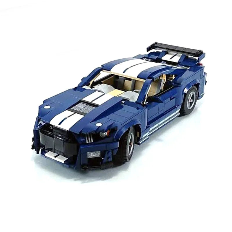 NEW Creative Expert MOC 10265 Mustangs Shelby GT500 Super Sports Cars Mustangs Building Blocks Set Fords Model DIY Bricks Toys-EXPROTAS