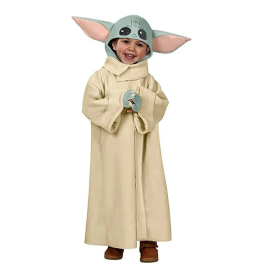 Arrive Cute Yoda Costume for Children 110-120cm Unisex Anime Cosplay