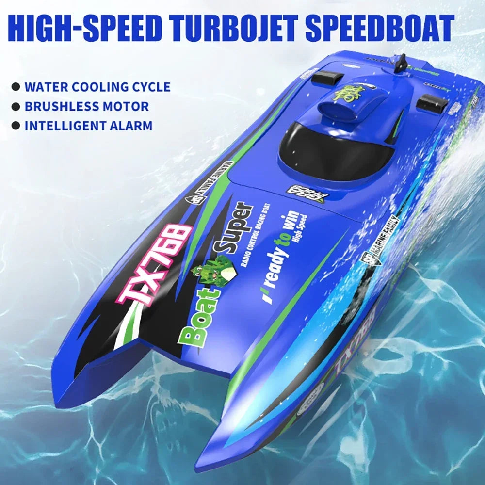 TX768 High-speed Turbojet Speedboat 30km/h 2.4GHz Brushless 2212 Motor Remote Control Speedboat Adult and Children's Toy-EXPROTAS