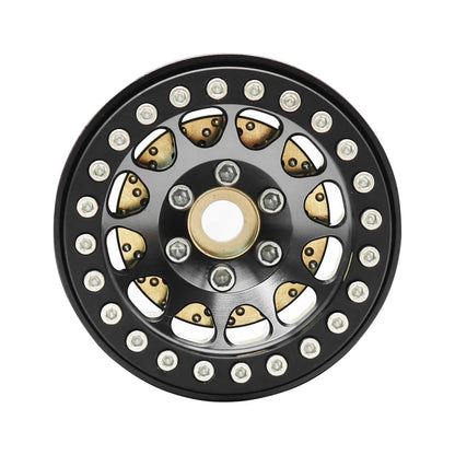 Brass Wheel Hex Hub Adapter for 1.9/2.2 Beadlock RC Crawler Axial SCX10 TRX4 TRX6 - EXPROTAS
