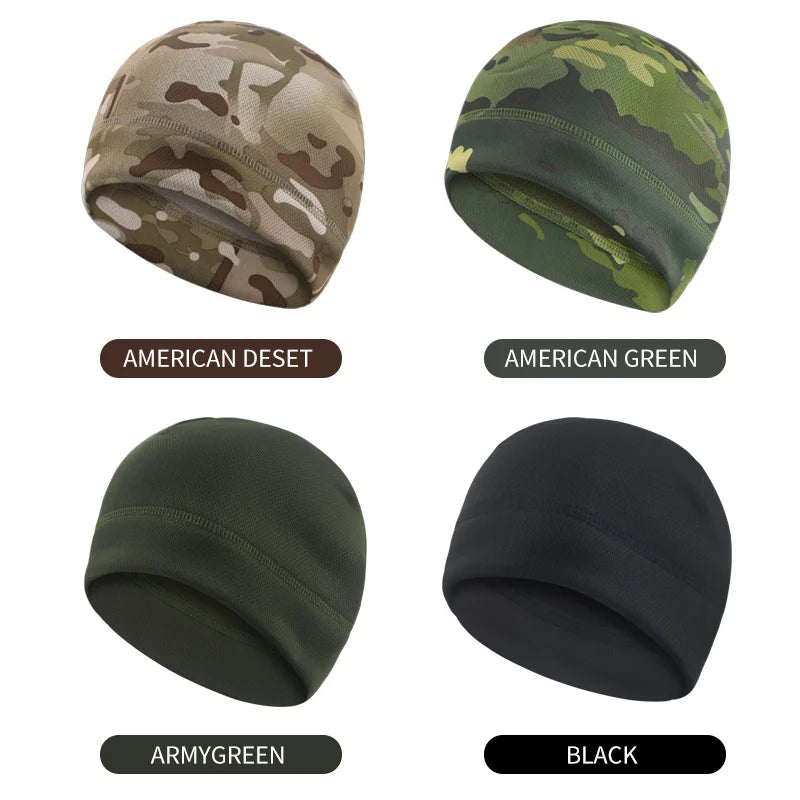Men Women Winter Fleece Beanie Hat, Windproof Tactical Military Skull Cap for Hiking Hunting