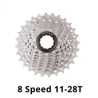 SUNSHINE 8-Speed HG Cassette 11-25T to 11-42T for HG Freehub