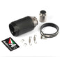 51mm Universal Motorcycle GP Exhaust Slip-On Carbon Fiber Muffler CNC