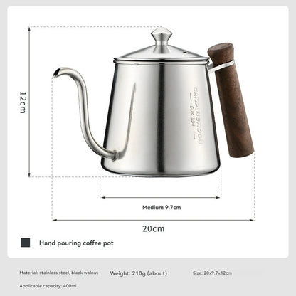 CAMPINGMOON Coffee Hand Pot 304 Stainless Steel Gooseneck Outdoor Kettle Pot