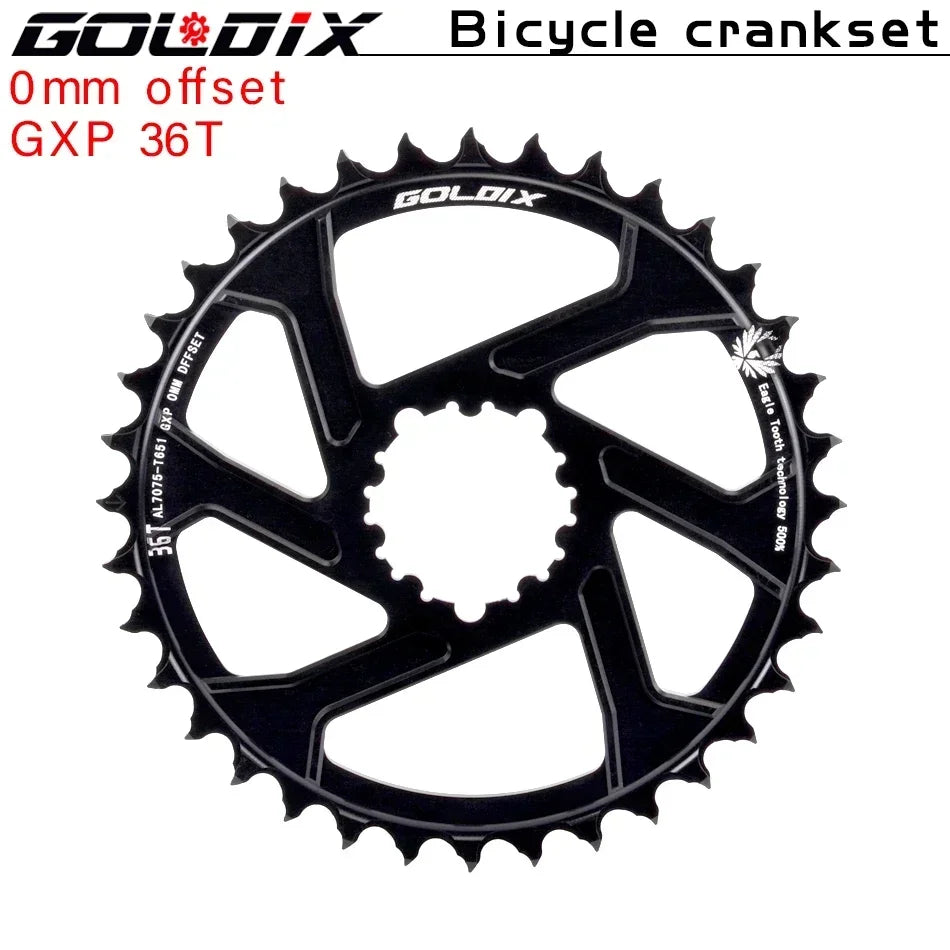 Direct Mount Goldix Chainring 6mm Offset for MTB Road Bike Crankset