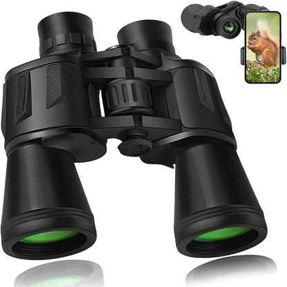 20x50 BAK4 FMC Binoculars Smartphone Adapter Hiking Hunting Outdoor Optics