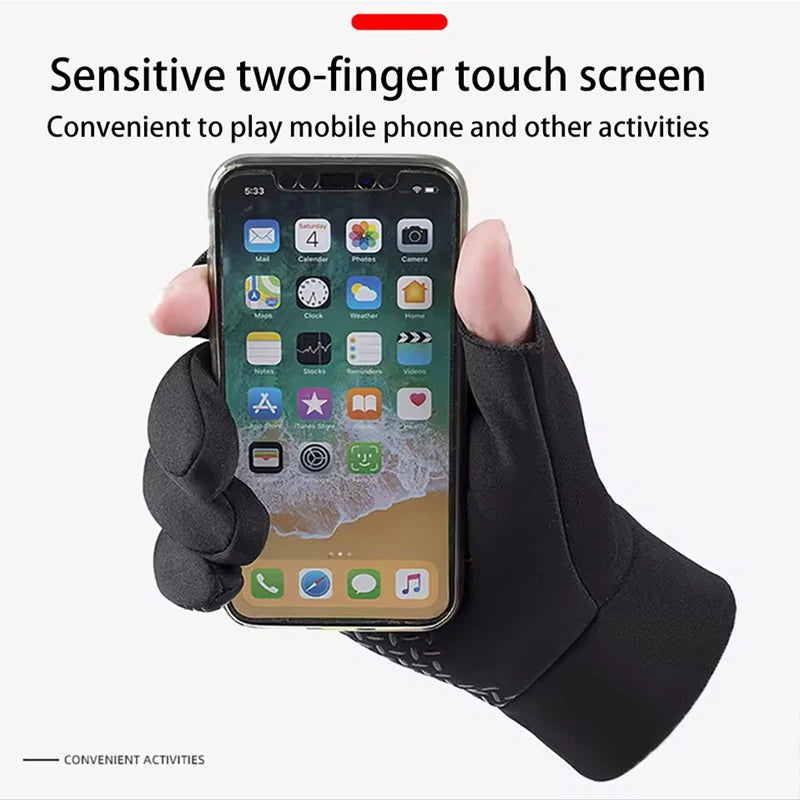 Winter Fishing Gloves Anti-Slip Touchscreen Warm Outdoor Men Women