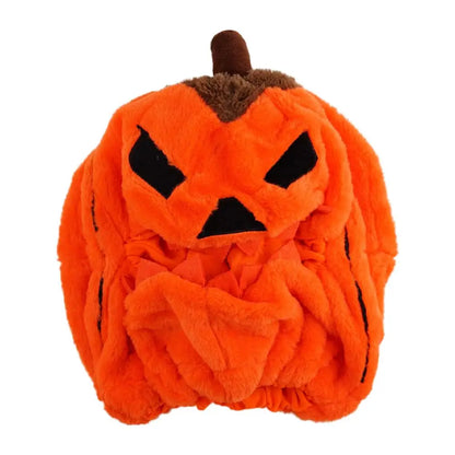 Fun Pumpkin Helmet Cover for Full-Face Motorcycle Helmets - One Size