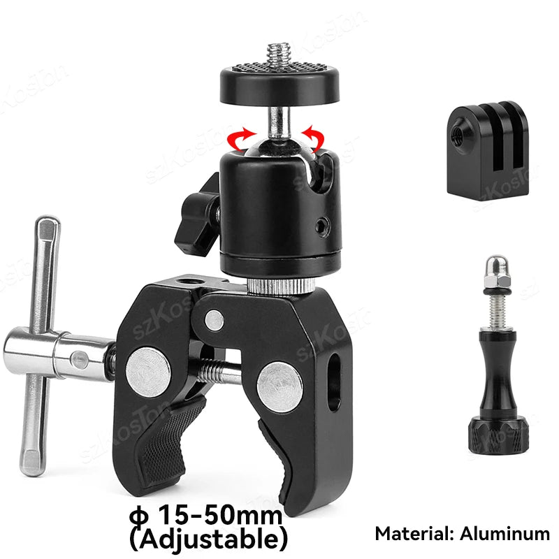 Bike Handlebar Mount Selfie Stick for GoPro Insta360 DJI Accessories
