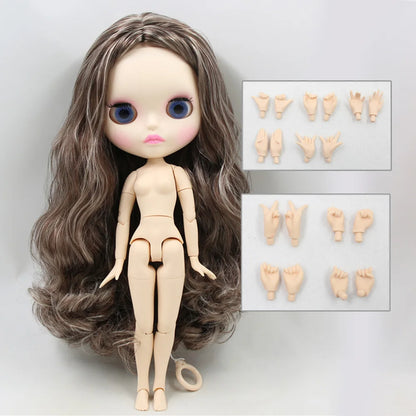 ICY DBS Blythe Doll 1/6 BJD Joint Body White Skin 30cm Custom Random Eyes