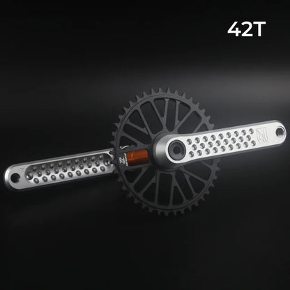 ZEROING Road Folding Bicycle Crankset 10/11/12speed Single Chainring 40/42/44/46/48T With Bracket Bottom BSA For Gravel Bike-EXPROTAS