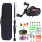 1.8-2.4m Telescopic Rod Reel Set Sougayilang 7.2:1 Freshwater Fishing Kit