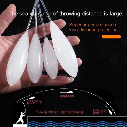 5PCS 10–50g Acrylic Fishing Floats Bombarda Casting Bobber Lure Tackle