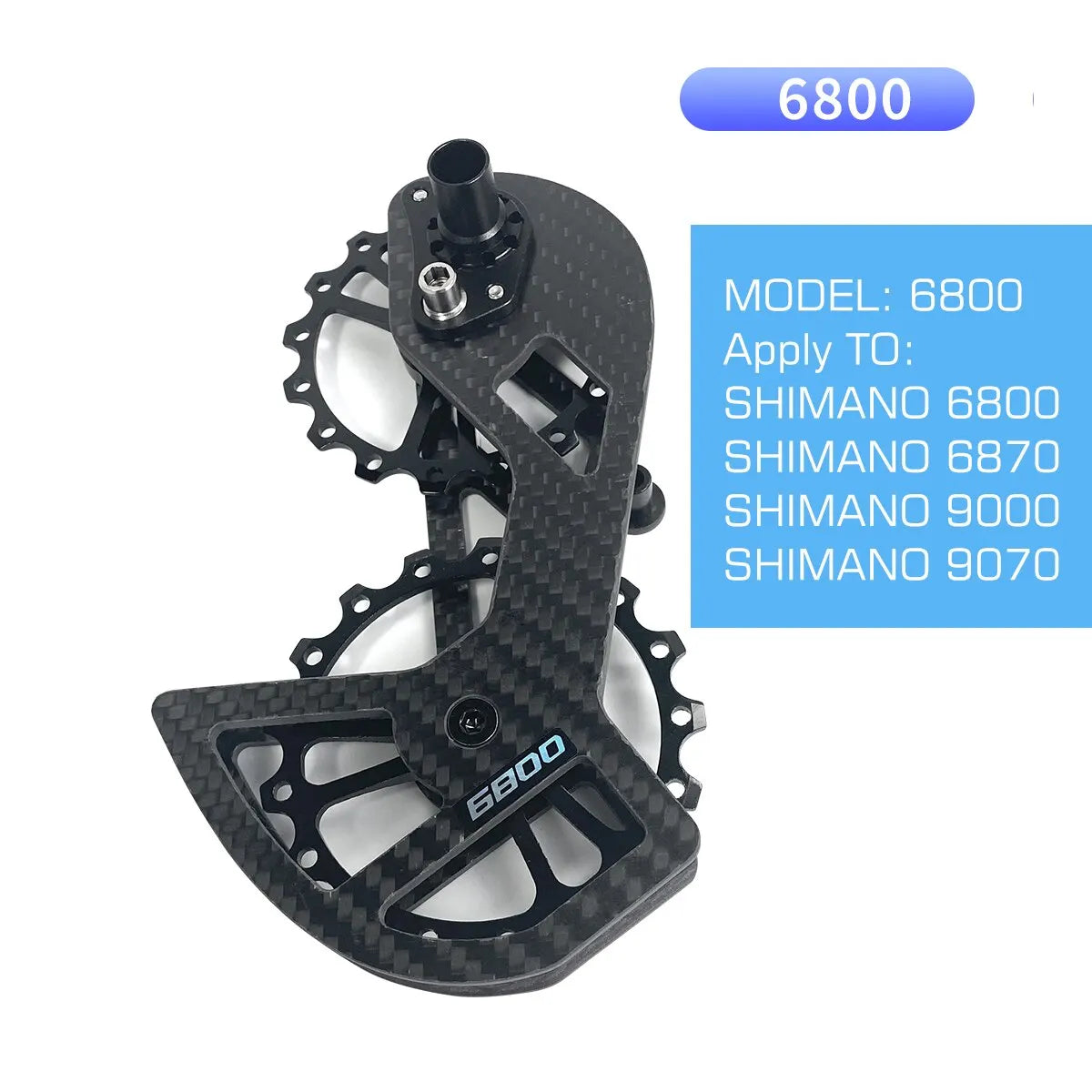 LTWOO Bicycle Ceramic Bearing Speed Carbon Fiber Pulley Wheel Rear Derailleurs Guide Wheel for Shimano 105/UT/Ultegra/DURA ACE-EXPROTAS