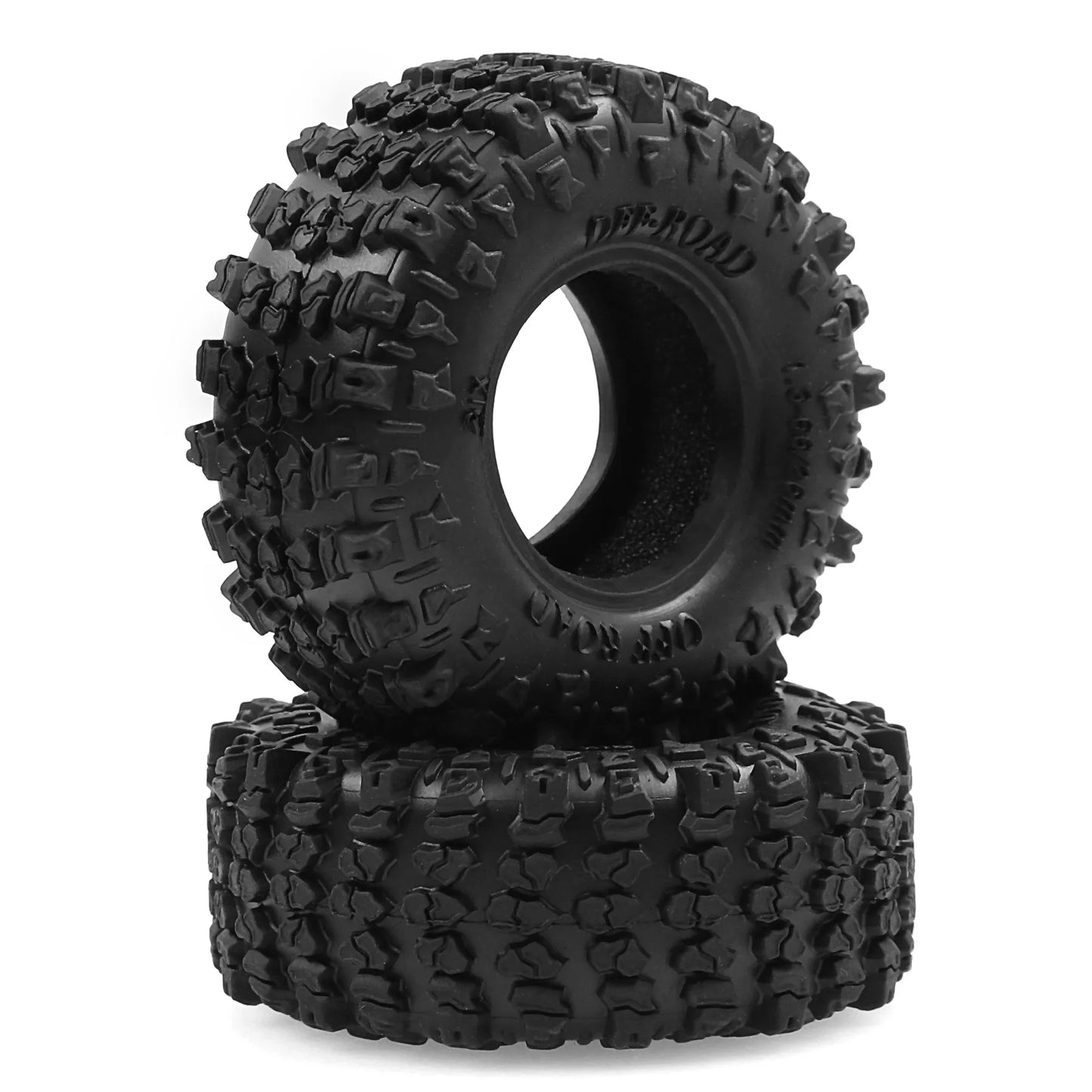 4pcs 1.3 Wheels Soft Sticky Rubber Tires for 1/24 1/18 SCX24 TRX4M Crawler