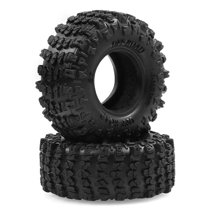 4pcs 1.3 Wheels Soft Sticky Rubber Tires for 1/24 1/18 SCX24 TRX4M Crawler