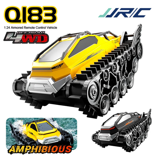 JJRC Q183 4WD RC Car 2.4G Amphibious 4 Wheel Remote Control Truck Climbing Off Road Waterproof Armored Vehicles Children's Toys-EXPROTAS