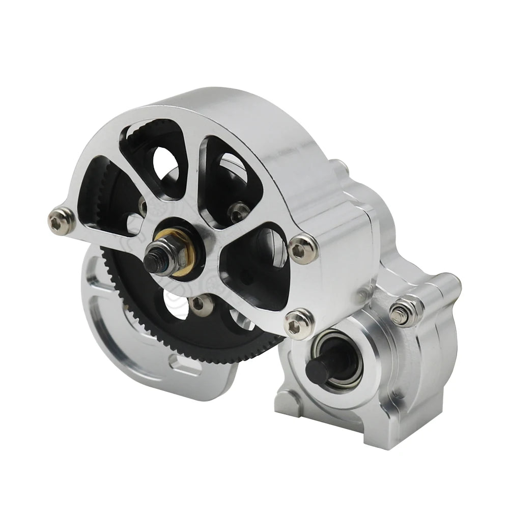 1/10 RC Crawler Metal Transmission Gearbox w/ Motor Gear for Axial SCX10