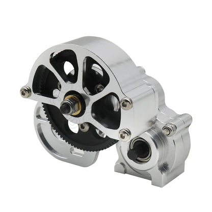 1/10 RC Crawler Metal Transmission Gearbox w/ Motor Gear for Axial SCX10