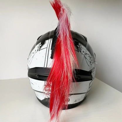 Helmet Wig Motorcycle Decoration Cockscomb Full Face Off Road Stickers