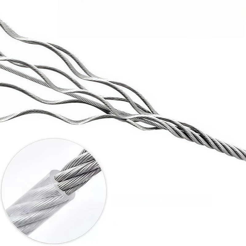 1pc Stainless Steel Rope 2/5/10m Outdoor Camping Traction Leash
