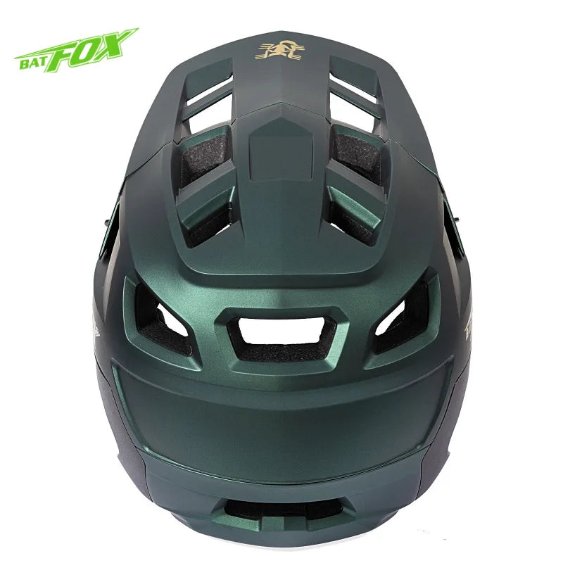 BATFOX New 3/4 Bicycle Helmet Mtb Half Helmet Mountain Bike Race Integrated Ear Protection Off-Road Cycling Helmet BMX Armor-EXPROTAS