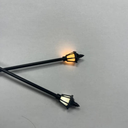 20pcs Model Street Lamp White Warm Light for Sand-table Exercise Garden