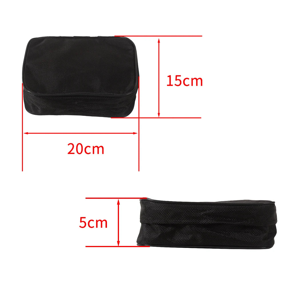 Universal Off-road Motorcycle Tool Bag Pouch Black For Honda XR CR XL For Yamaha Rear Fender Mudguard Toolkit Pack Storage Bags-EXPROTAS