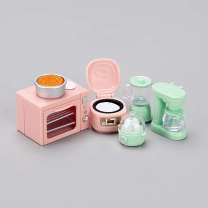 Miniature Dollhouse Electric Oven Accessories 1/6 Scale Bread Food