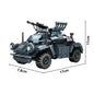 WW2 German 222 Armoured Vehicle Building Blocks Tank Brick Toy Set