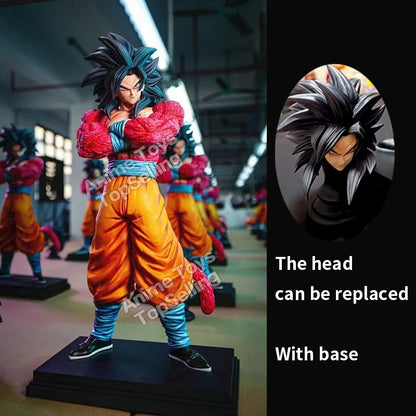 Anime Dragon Ball Super Saiyan 4 Son Goku PVC Figure Short Eye Catching Collection Model Toys Gift for Fans
