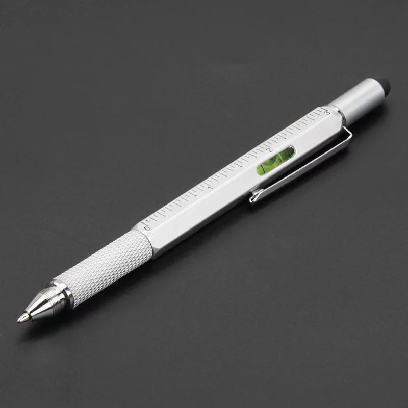 7-in-1 Multifunctional Pen Touch Screen Stylus with Screwdriver Ruler Level