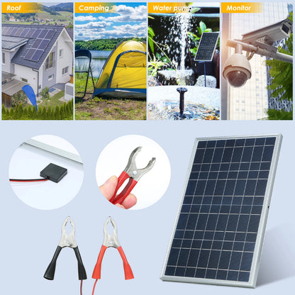 300W Solar Battery Panel Kit 12V Monocrystalline for RV Caravan Boat