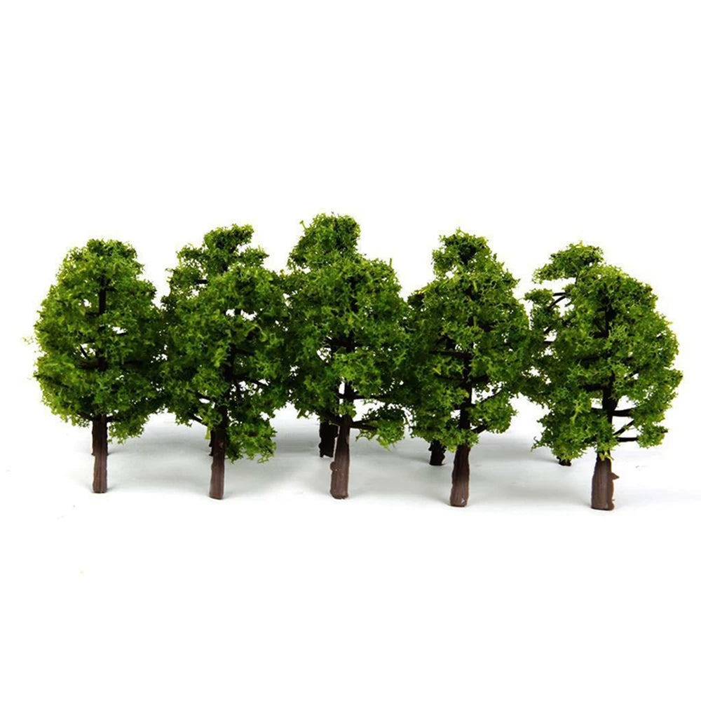 10Pcs Trees Train HO Scale Model Scenery Layout for Railroad Diorama