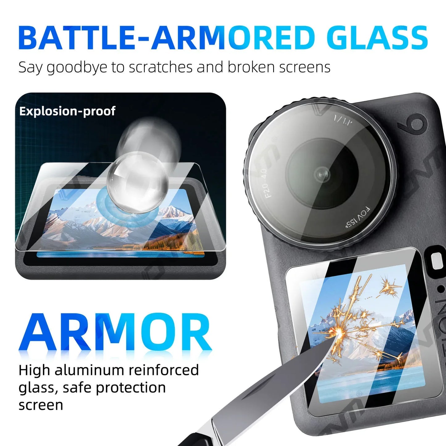 Screen Protector for DJI Osmo Action 6 Tempered Glass Lens Accessories