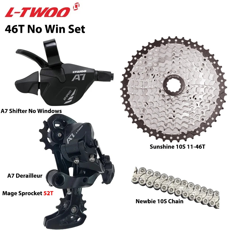 LTWOO A7 1x10 MTB Drivetrain Kit Shifter Rear Derailleur Cassette Chain - EXPROTAS