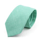 Men Tie Solid Slim Skinny Plain Wedding Party Ties Sage Green Pink Orange