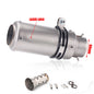 Universal Stainless Steel Slip-On Exhaust Muffler Carbon Look with DB Killer 51-60mm