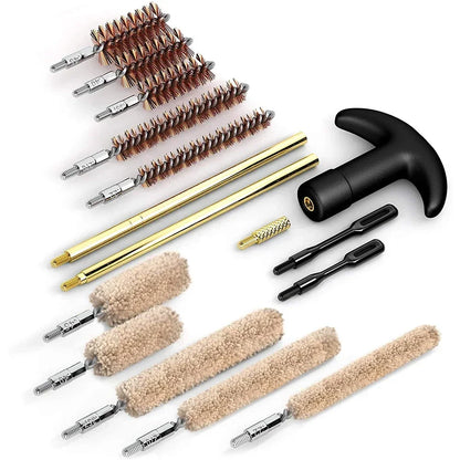 16Pcs Rod For .22/9mm/.40/357 Universal Brass Gun Cleaning Kit