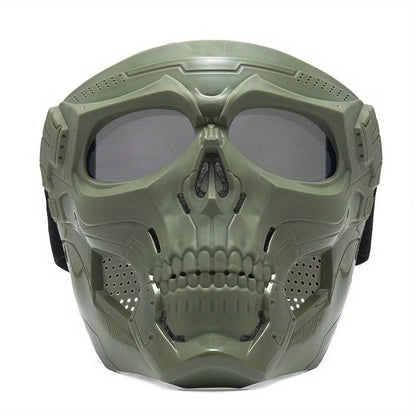 Motorcycle Skull Mask Goggles Windproof Outdoor Riding Glasses Tactical