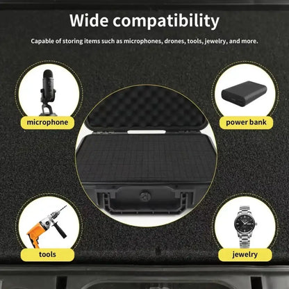 Plastic Box Waterproof Sealed Shockproof Case Dry Storage 250x200x76mm