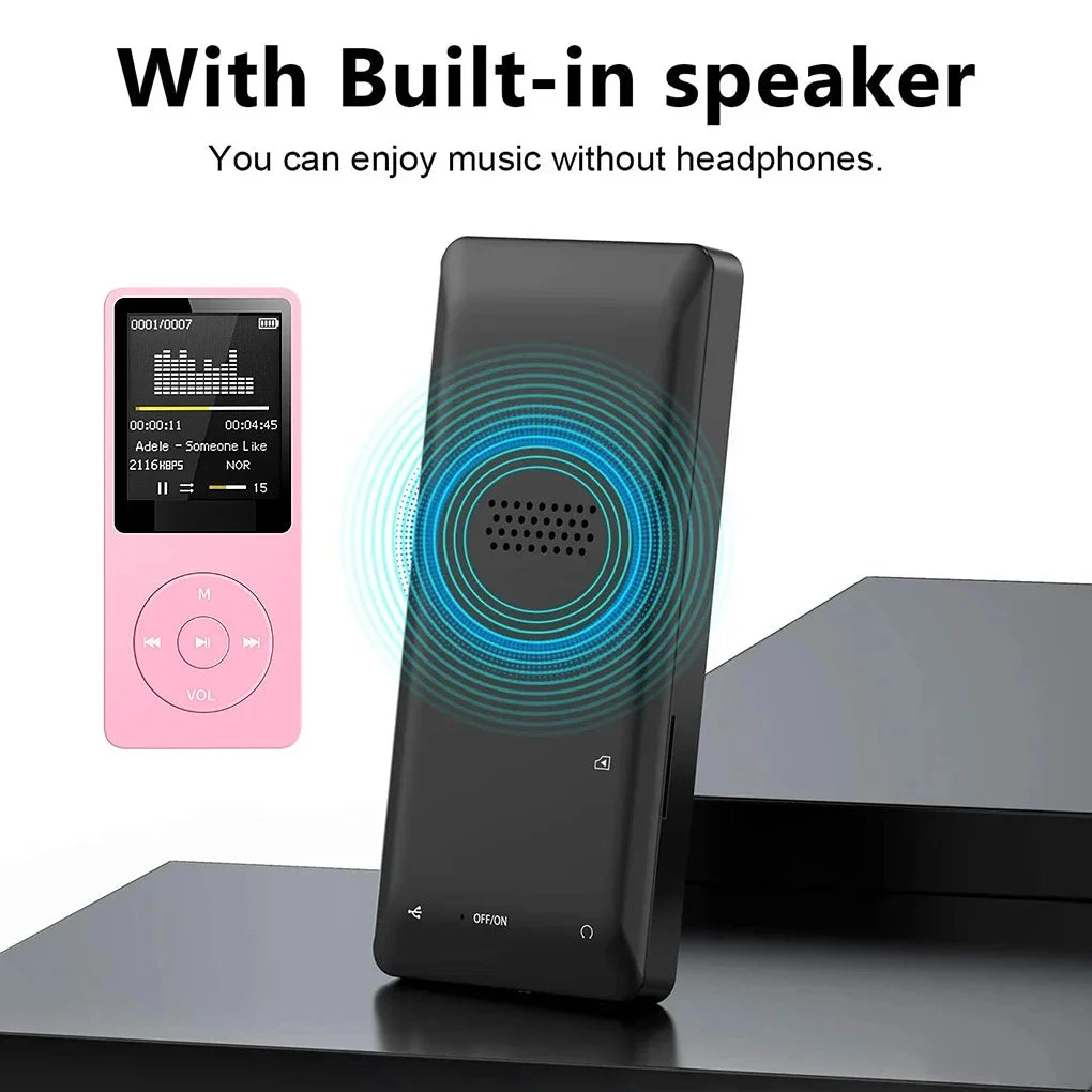 Portable MP3 Player Bluetooth Music Player for Travel Personal Use