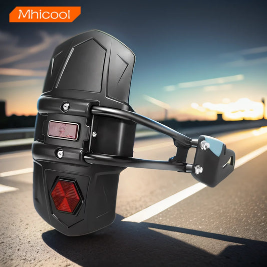 Universal Motorcycle Modified Plastic Rear Mudguard Fender Motorcycle Fender with Reflector