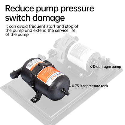 0.75L 1L 125PSI Pre-Pressurized Accumulator Tank Pressure Storage Vessel Hold Water Under Pressure Water Pump Flow Control Inter-EXPROTAS