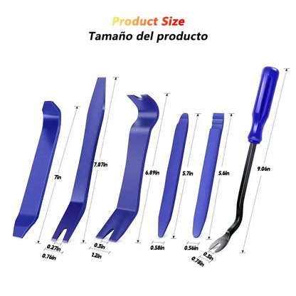 4x Car Door Clip Pry Trim Removal Tool Set Plastic Dash Panel Interior