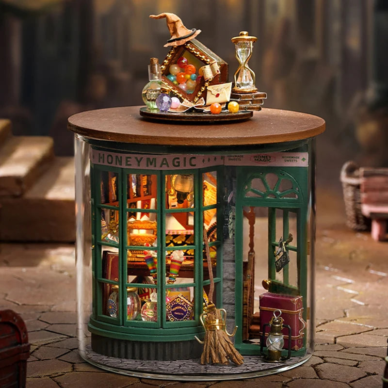 Wooden Mini DIY Dollhouse Kit with Furniture 3D Room Model Puzzle Decor Gift - EXPROTAS