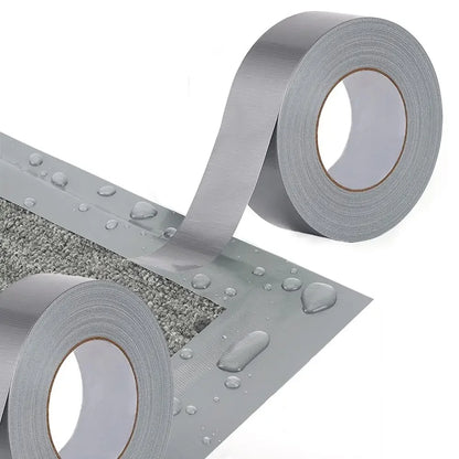 Waterproof Cloth Tape Heavy Duty Duct Gaffer Adhesive Silver 50mm x 50m