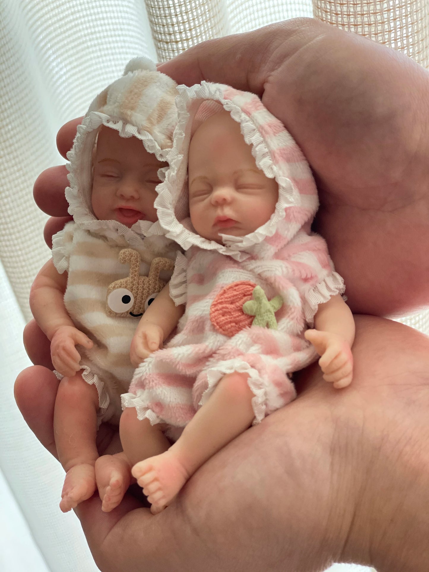 15cm Mini Silicone Reborn Girl Doll Painted Full Body Soft Baby Doll Bebê